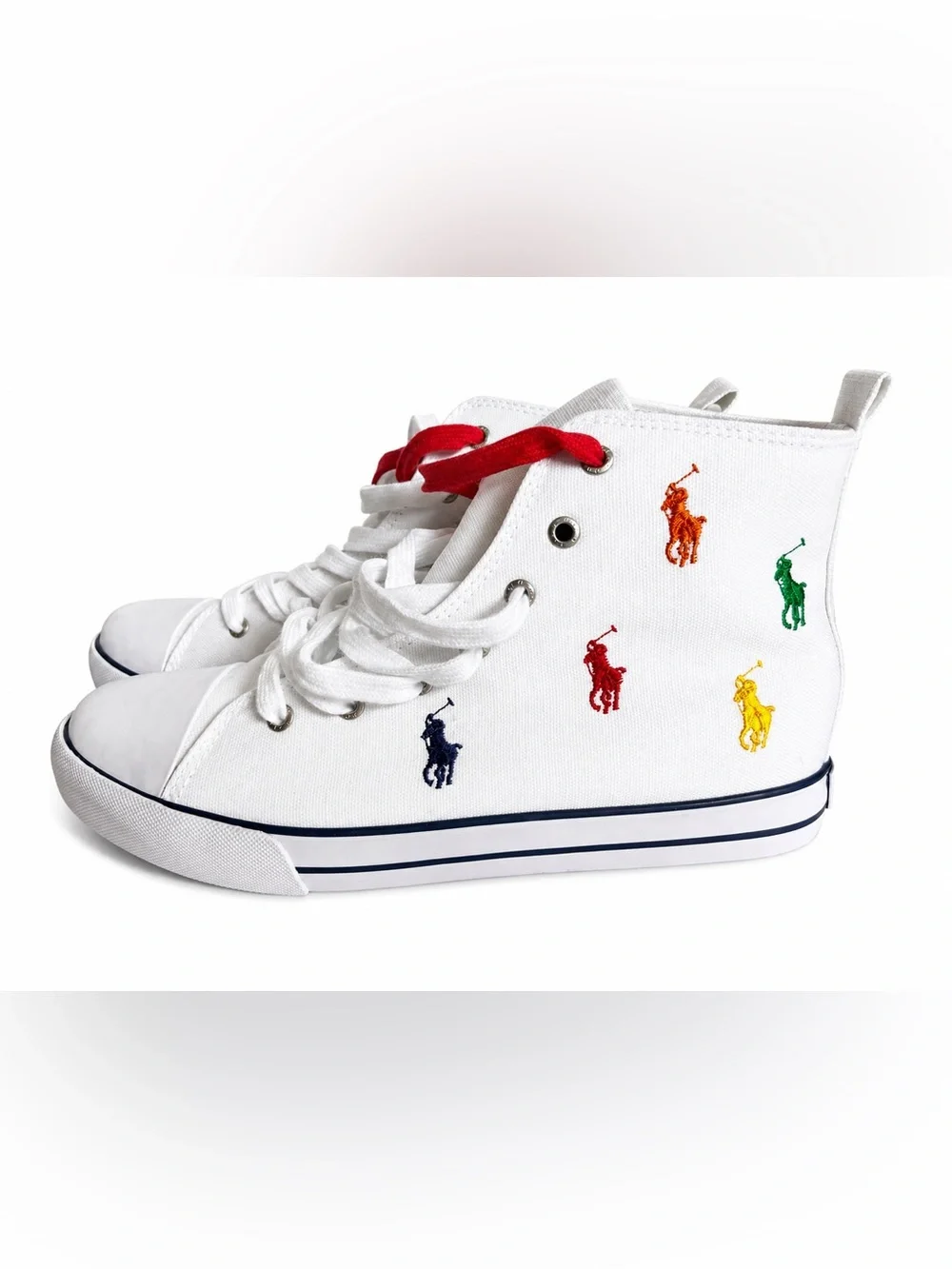 Polo Ralph Lauren White High Top Sneakers NWT Men’s 6